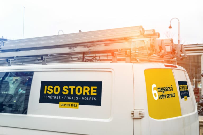 Camion ISO store installation et réparation fenêtre, portes et volets